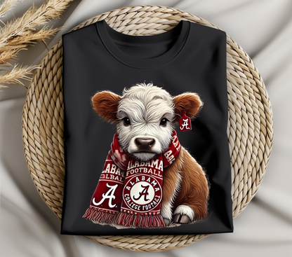 Alabama Highland Cow Football | T-Shirt