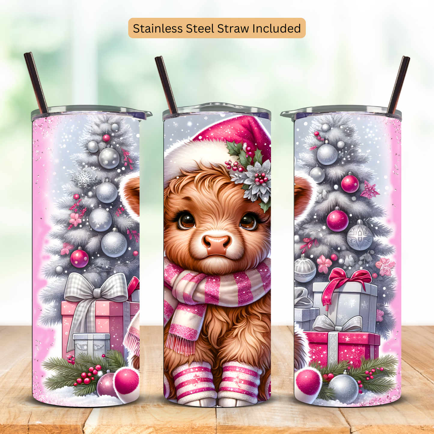 Baby Highland Cow Christmas | Tumbler 20 oz